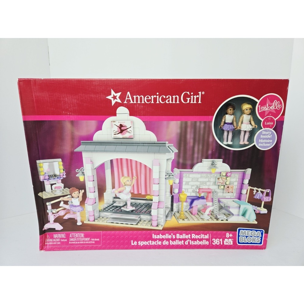 American Girl Doll Isabelle's Ballet Recital Mega Construx NEW Luisa